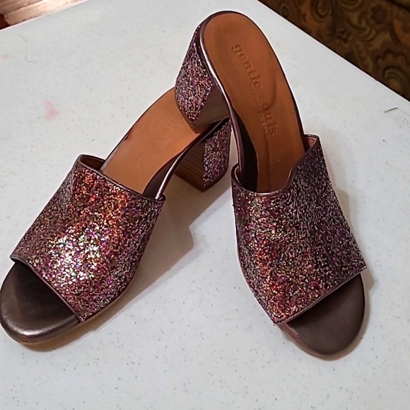 Gentle Souls by Kenneth Cole Glittered heeled sandals size 8 - Picture 2 of 13
